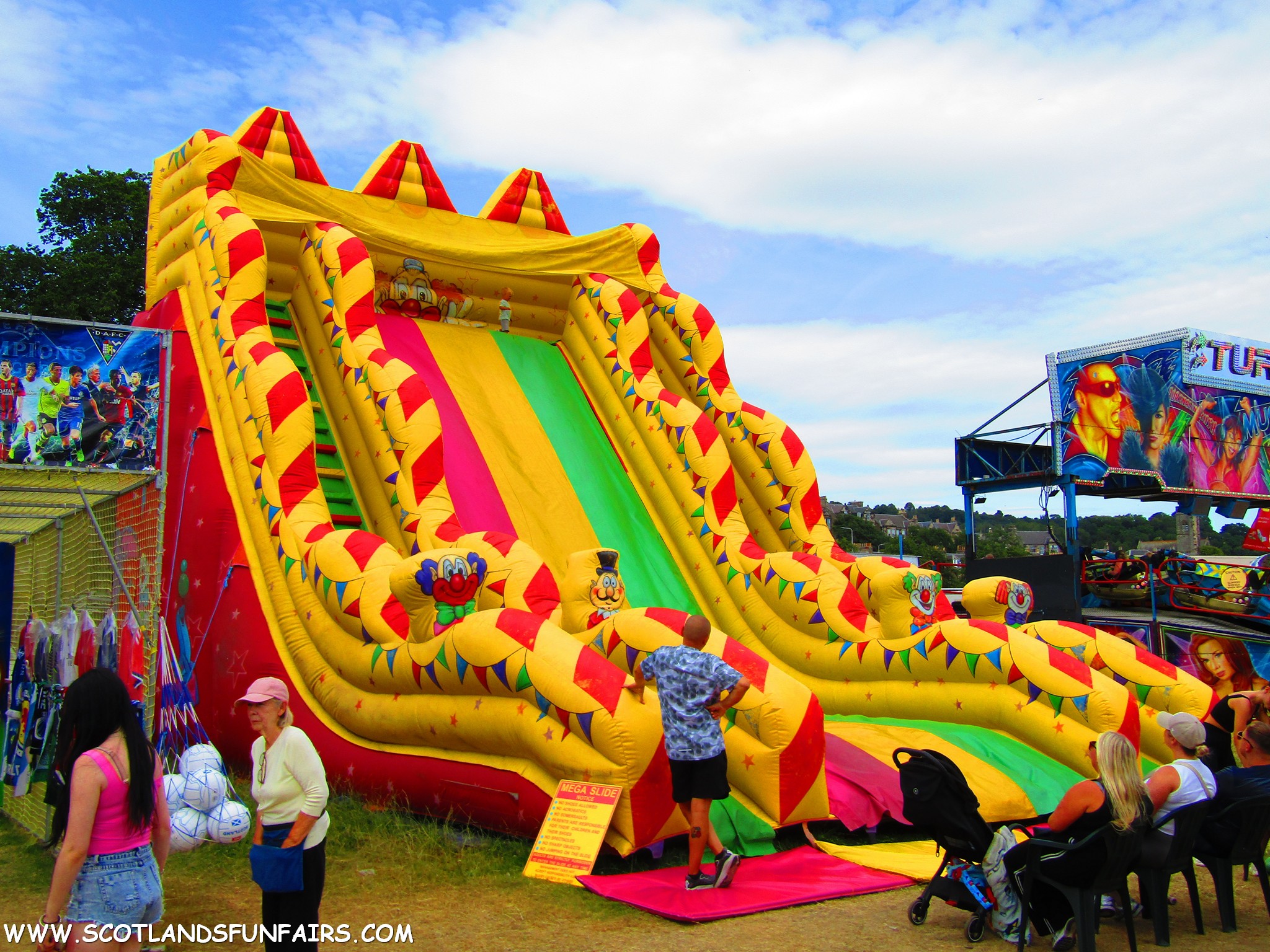 Mitchell Wilmots Inflatable Slide
