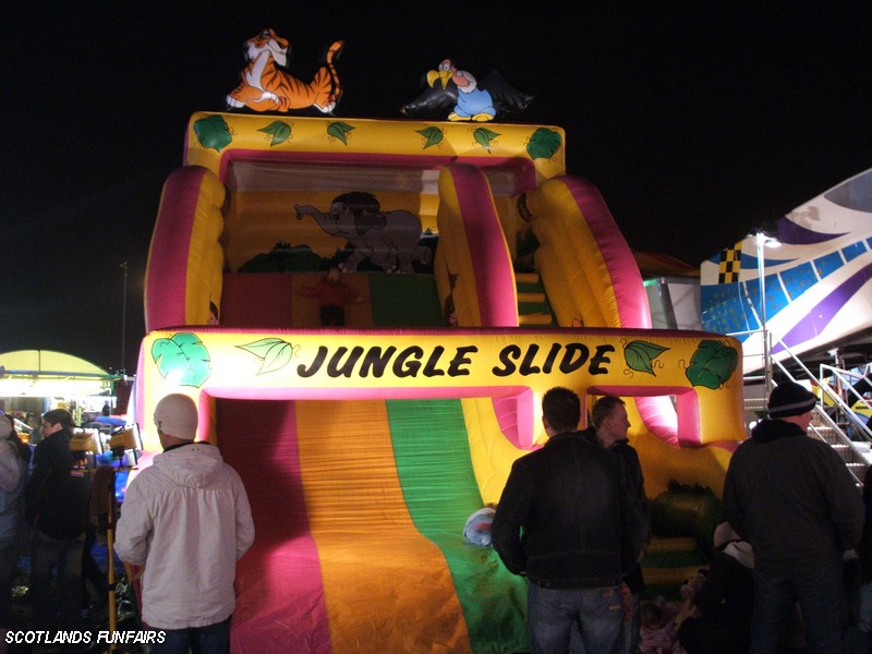 Michael Clarkes Inflatable Slide