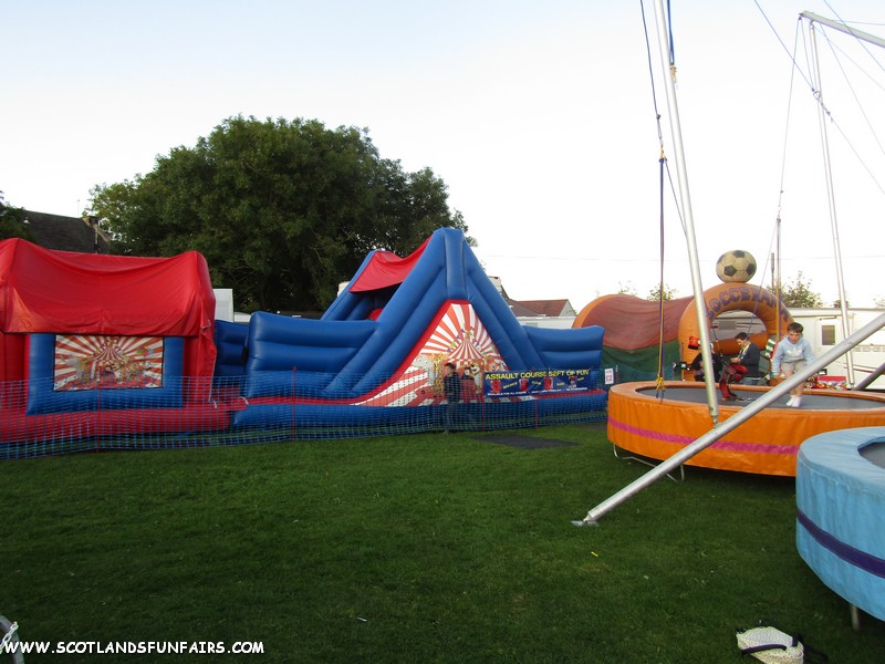 Clive Millers Inflatable JUngle Run & Kicker