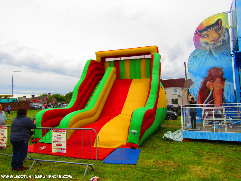 Iain Morrisons Inflatable Slide