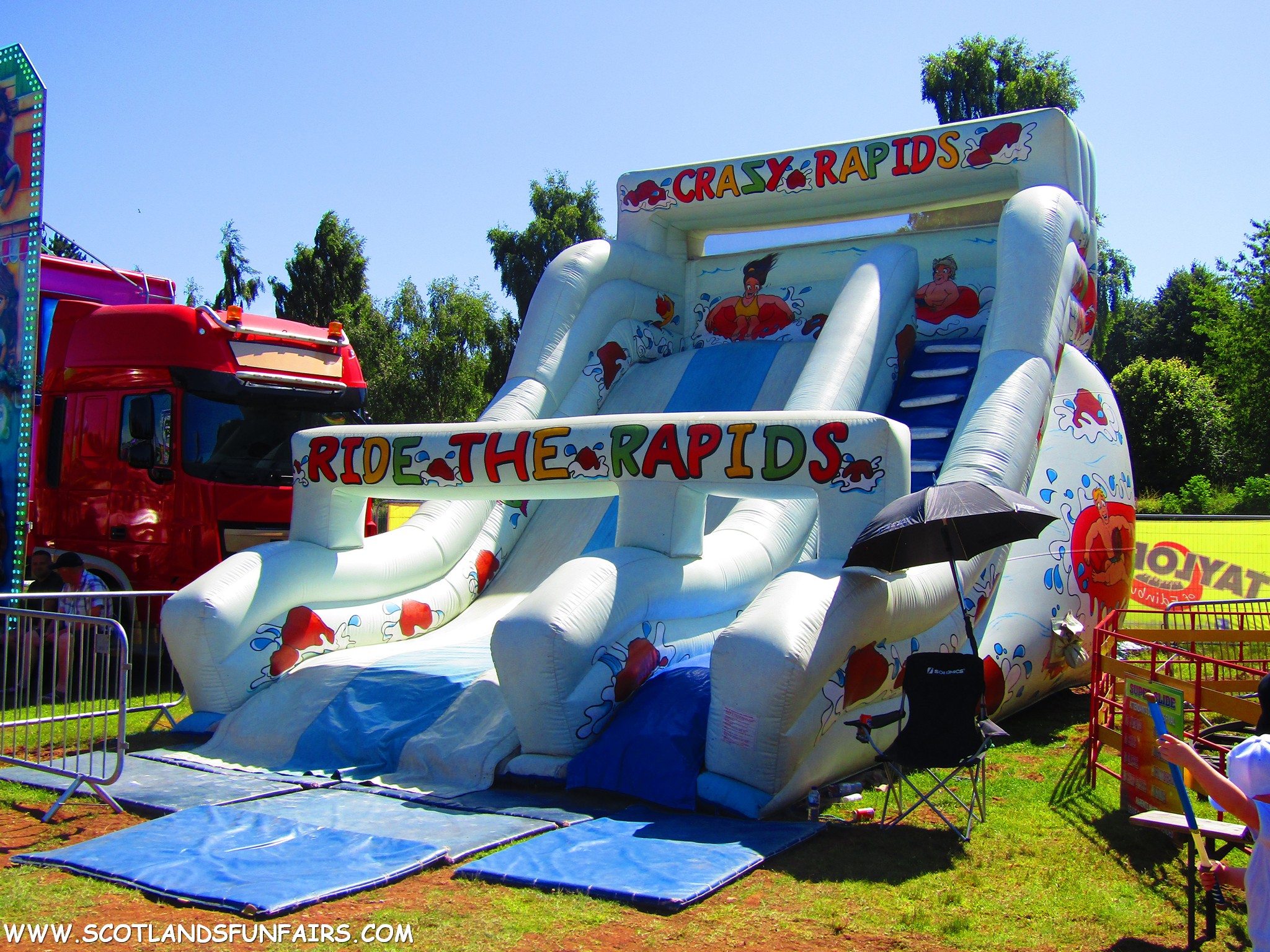 Marcus Blacks Inflatable Slide